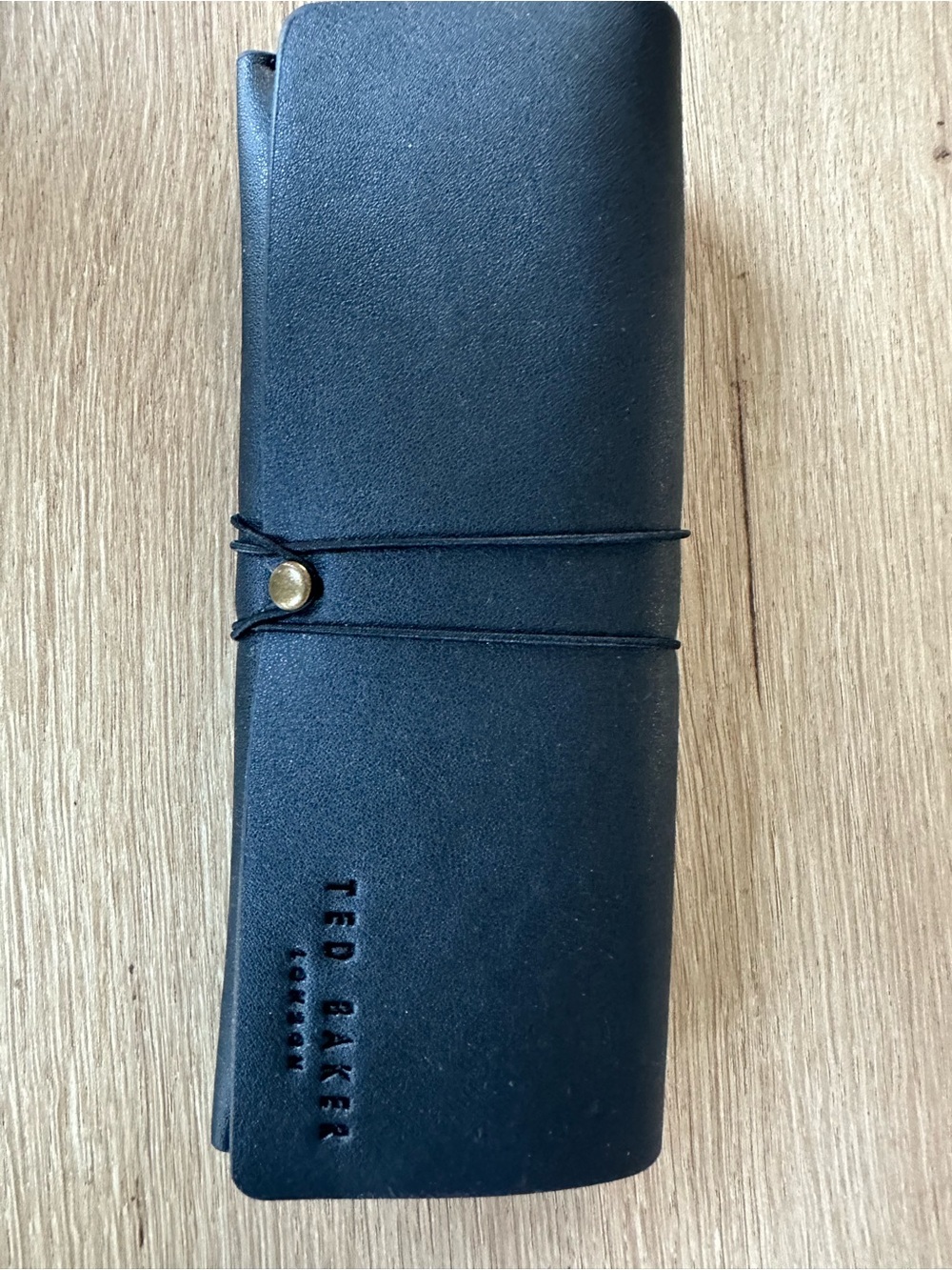 Ted Baker Black Leather sunglass case